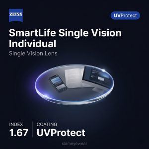 ZEISS SmartLife Single Vision Individual 1.67 UVProtect