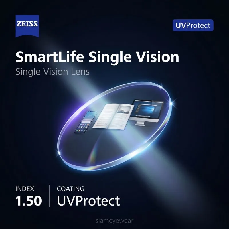 ZEISS SmartLife Single Vision 1.50 UVProtect