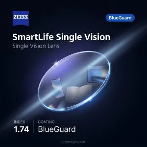 ZEISS SmartLife Single Vision 1.74 BlueGuard