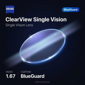 ZEISS ClearView Single Vision 1.67 BlueGuard