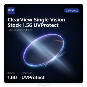 ZEISS ClearView Single Vision Stock 1.56 UVProtect