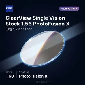 ZEISS ClearView Single Vision Stock 1.56 PhotoFusion X