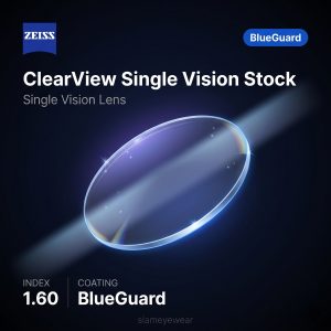 ZEISS ClearView Single Vision Stock 1.60 BlueGuard