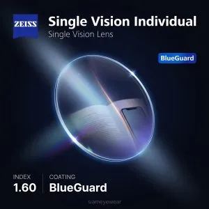 ZEISS Single Vision Individual 1.60 BlueGuard