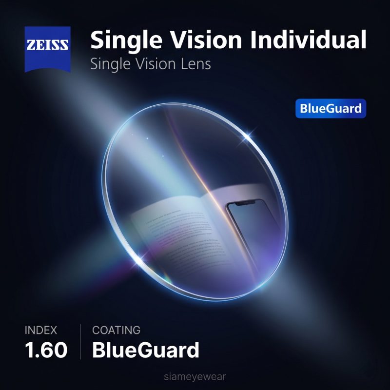 ZEISS Single Vision Individual 1.60 BlueGuard