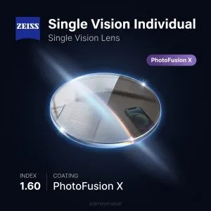 ZEISS Single Vision Individual 1.60 PhotoFusion X