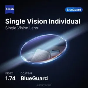 ZEISS Single Vision Individual 1.74 BlueGuard