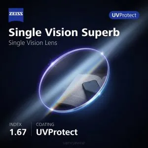 ZEISS Single Vision Superb 1.67 UVProtect