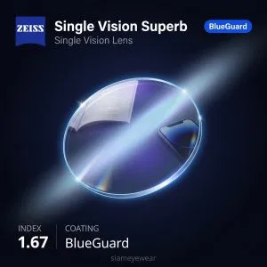 ZEISS Single Vision Superb 1.67 BlueGuard