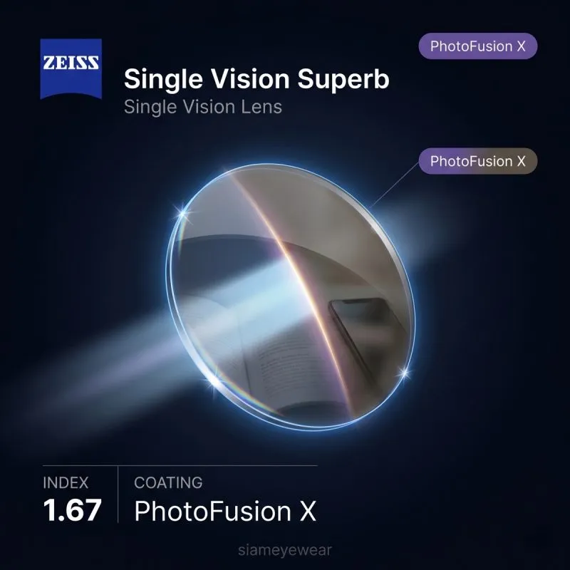 ZEISS Single Vision Superb 1.67 PhotoFusion X