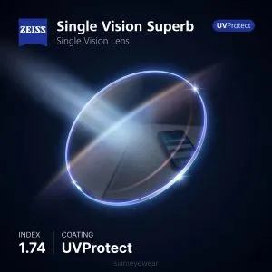 ZEISS Single Vision Superb 1.74 UVProtect