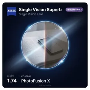 ZEISS Single Vision Superb 1.74 PhotoFusion X