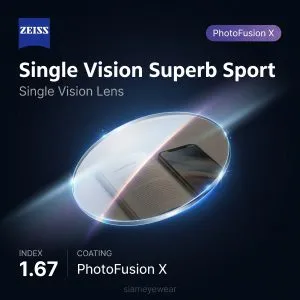 ZEISS Single Vision Superb Sport 1.67 PhotoFusion X