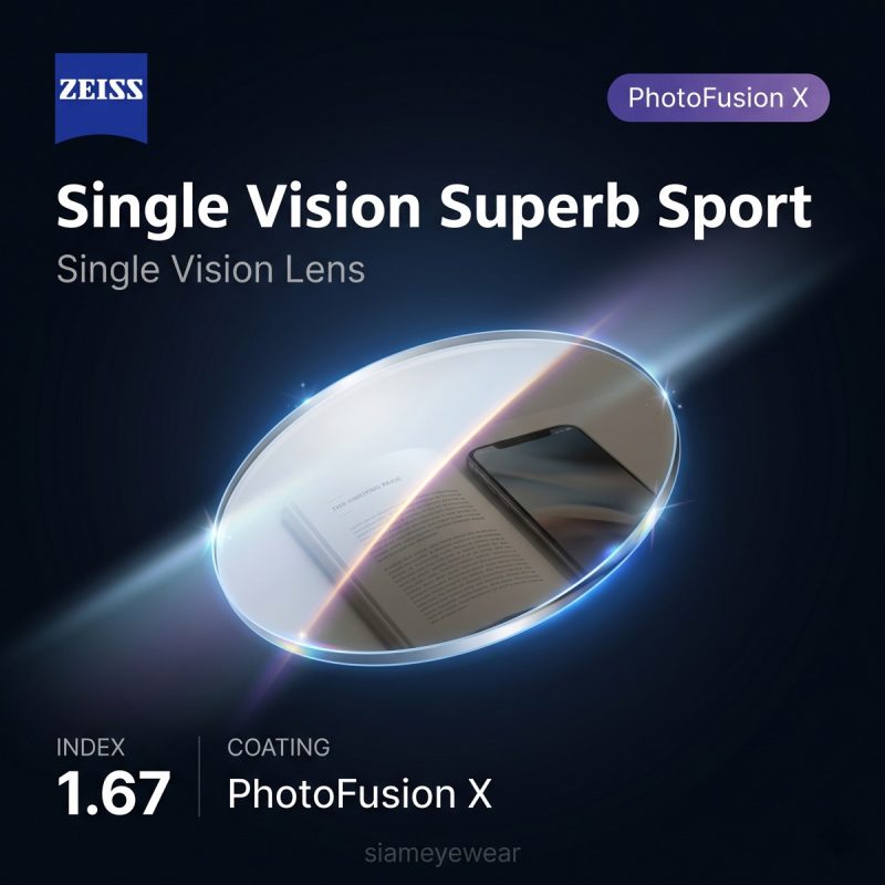 ZEISS Single Vision Superb Sport 1.67 PhotoFusion X
