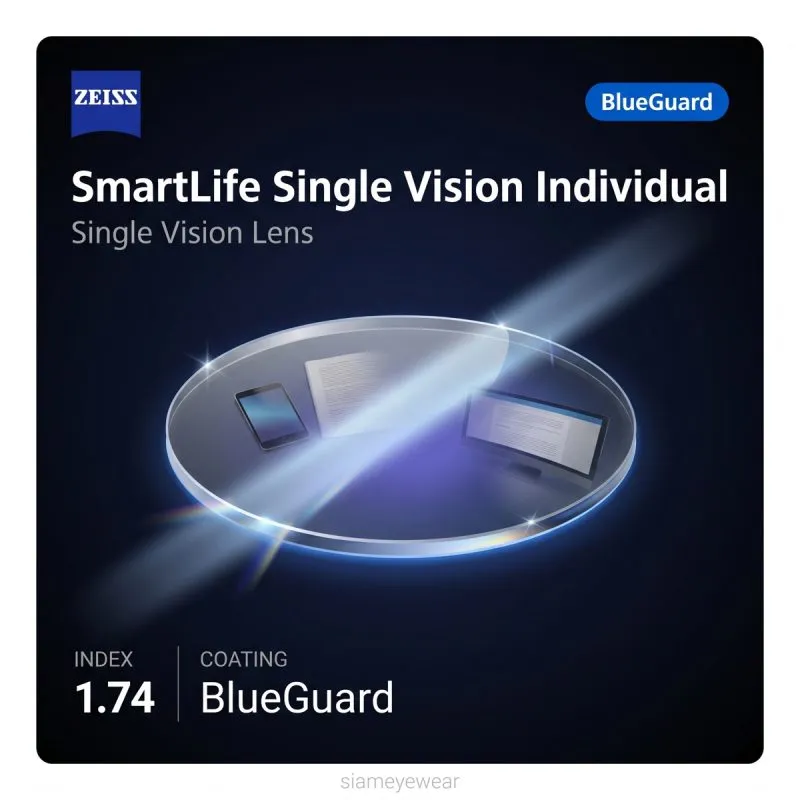 ZEISS SmartLife Single Vision Individual 1.74 BlueGuard