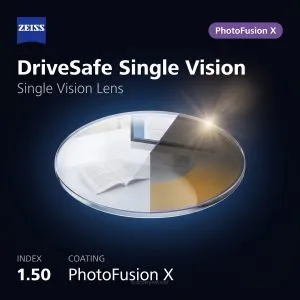 ZEISS DriveSafe Single Vision 1.50 PhotoFusion X