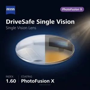 ZEISS DriveSafe Single Vision 1.60 PhotoFusion X