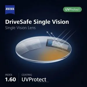 ZEISS DriveSafe Single Vision 1.60 UVProtect