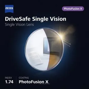 ZEISS DriveSafe Single Vision 1.74 PhotoFusion X