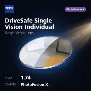 ZEISS DriveSafe Single Vision Individual 1.74 PhotoFusion X