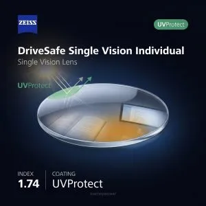 ZEISS DriveSafe Single Vision Individual 1.74 UVProtect