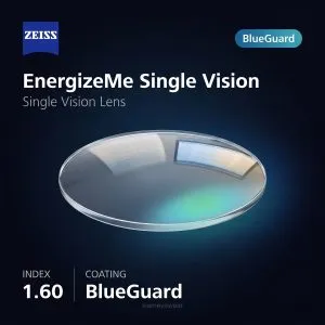 ZEISS EnergizeMe Single Vision 1.60 BlueGuard