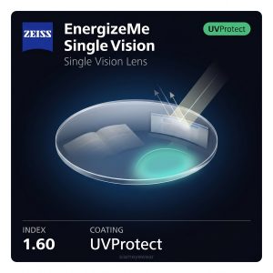ZEISS EnergizeMe Single Vision 1.60 UVProtect