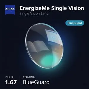 ZEISS EnergizeMe Single Vision 1.67 BlueGuard