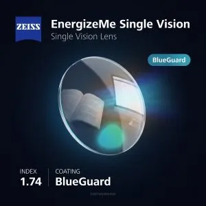 ZEISS EnergizeMe Single Vision 1.74 BlueGuard