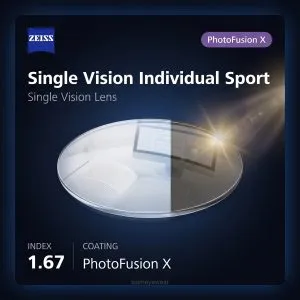 ZEISS Single Vision Individual Sport 1.67 PhotoFusion X
