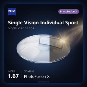 ZEISS Single Vision Individual Sport 1.67 PhotoFusion X