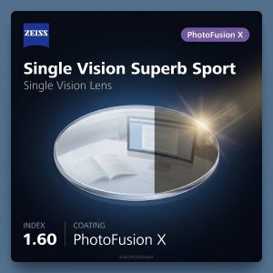 ZEISS Single Vision Superb Sport 1.60 PhotoFusion X