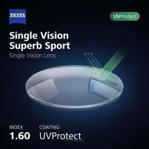 ZEISS Single Vision Superb Sport 1.60 UVProtect