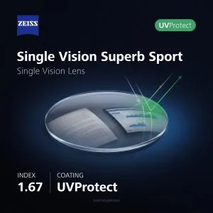 ZEISS Single Vision Superb Sport 1.67 UVProtect