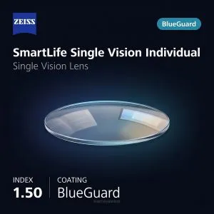 ZEISS SmartLife Single Vision Individual 1.50 BlueGuard