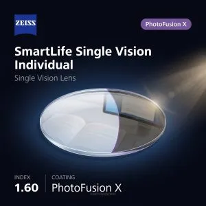 ZEISS SmartLife Single Vision Individual 1.60 PhotoFusion X