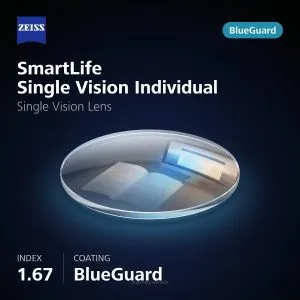 ZEISS SmartLife Single Vision Individual 1.67 BlueGuard