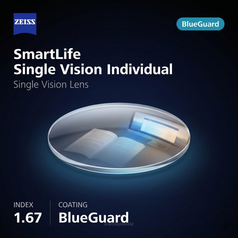 ZEISS SmartLife Single Vision Individual 1.67 BlueGuard