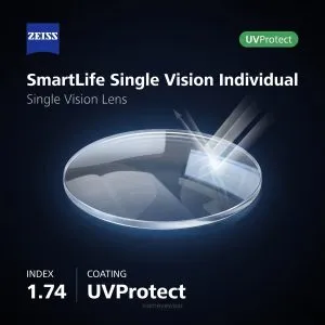 ZEISS SmartLife Single Vision Individual 1.74 UVProtect