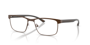 แว่นสายตา Armani Exchange AX1070-6083 สีน้ำตาลด้าน ทรงสี่เหลี่ยมผืนผ้าขอบเต็ม