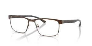 แว่นสายตา Armani Exchange AX1070-6083 สีน้ำตาลด้าน ทรงสี่เหลี่ยมผืนผ้าขอบเต็ม