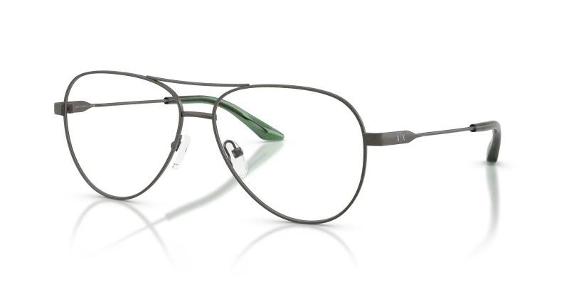 กรอบแว่นสายตา Armani Exchange AX1077-6133 Matte Grey Armani Exchange AX1077 6133 แว่นสายตาทรงนักบินสีเทาด้าน สำหรับทุกเพศ