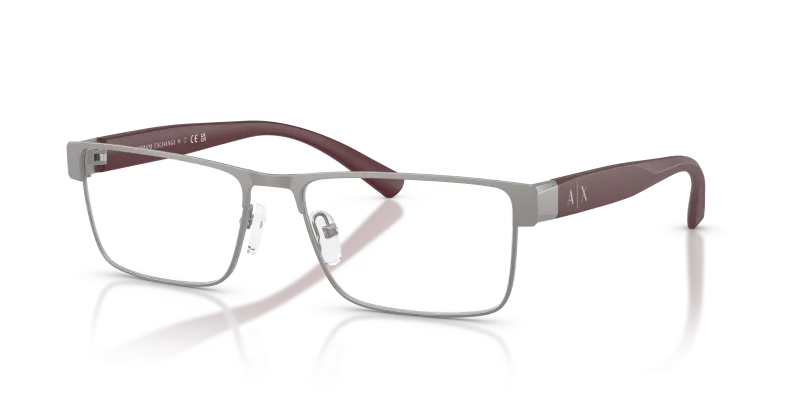 แว่นสายตา Armani Exchange AX1078-6003 สีกันเมทัลด้าน มุมเฉียงสามส่วนสี่