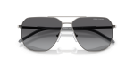 แว่นกันแดด Armani Exchange AX2057S-6003T3 Shiny Gunmetal Polarized Grey Gradient แว่นกันแดด Armani Exchange AX2057S-6003T3 close-up ด้านหน้า