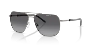 แว่นกันแดด Armani Exchange AX2057S-6003T3 เลนส์โพลาไรซ์ไล่ระดับสีเทา ฟิตกว้าง
