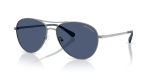 แว่นกันแดด Armani Exchange AX2061S-600380 สีกันเมทัลด้าน เลนส์น้ำเงินเข้ม