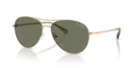 แว่นกันแดด Armani Exchange AX2061S-61219A Matte Pale Gold Dark Green Polarized แว่นกันแดด Armani Exchange AX2061S-61219A เลนส์โพลาไรซ์สีเขียวเข้ม กรอบทอง