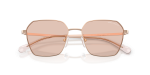 แว่นกันแดด Armani Exchange AX2062S-610373 Shiny Rose Gold Light Brown แว่นกันแดด Armani Exchange AX2062S-610373 สีทองชมพูประกาย มุมโคลสอัพด้านหน้า