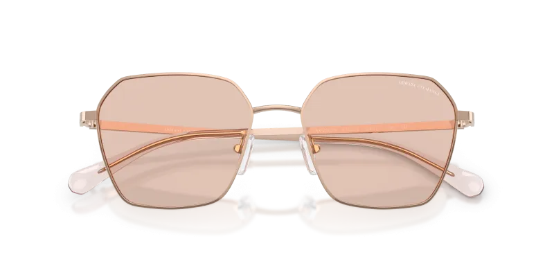 แว่นกันแดด Armani Exchange AX2062S-610373 สีทองชมพูประกาย มุมโคลสอัพด้านหน้า