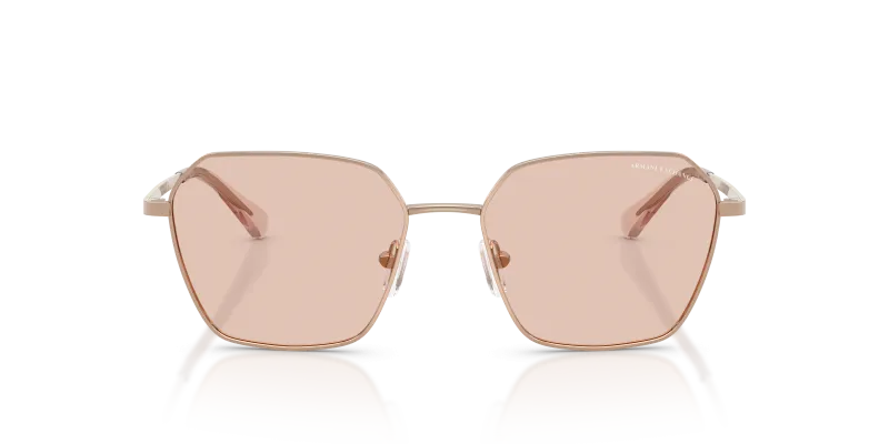 แว่นกันแดด Armani Exchange AX2062S-610373 สีทองชมพูประกาย มุมด้านหน้า